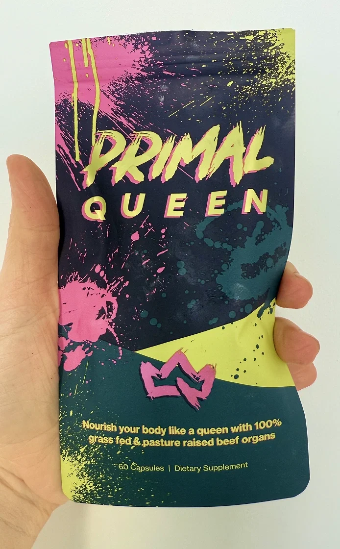 Primal Queen bottle, front