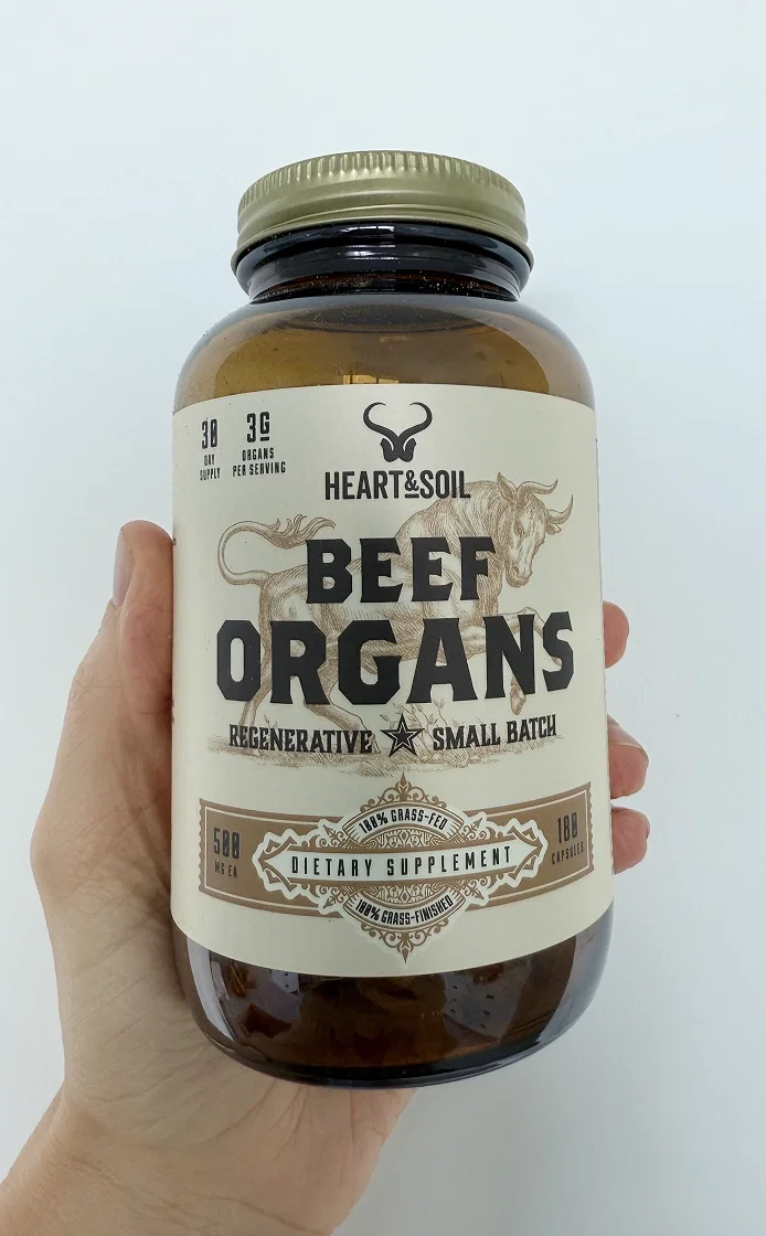 Heart and Soil bottle, front